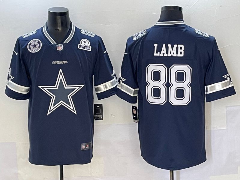 Men Dallas Cowboys #88 Lamb Blue 2025 Nike Limited NFL Jersey style 3